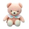 Take Off Baby Bear Drop Retro Pastel Colored Bear with Cute Flower Embroidery On Collar Plush Toy L Pink [Music Box Included]