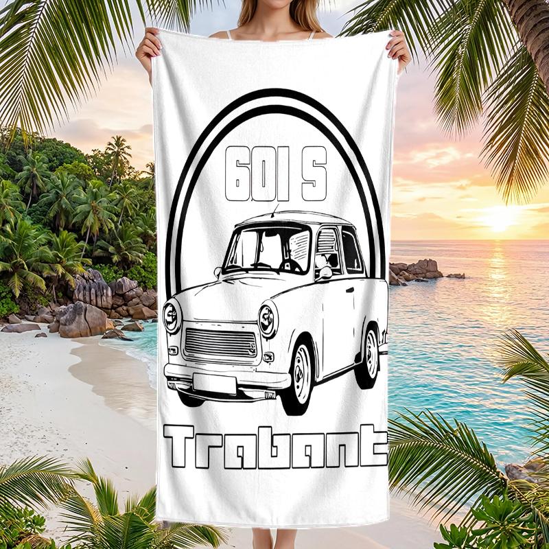 Trabant Fashion Beach Towel: Ideal for Summer Adventures Soft, absorbent and quick drying suitable for swimming and bathing