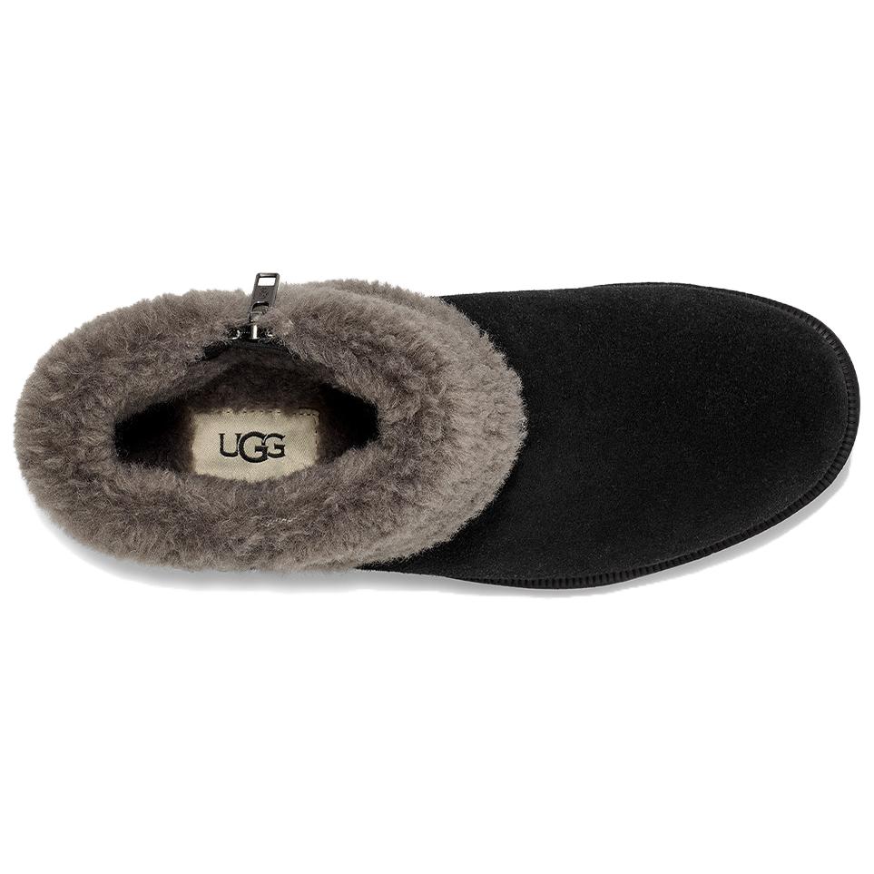UGG Короткие женские зимние ботинки Черные 1166756-BLK