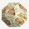 Capybara Themed Travel Umbrella-8 Ribs Automatic Opening and Closing, Portable Folding Design, Compact and Stylish Umbrella Suitable for Out
