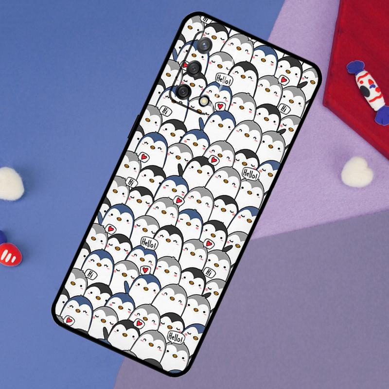 Cute Kawaii Penguin Case For Oppo A5 Pro A6 A57 A17 A78 A54 A74 A94 A76 A16 A96 A18 A40 A60 A80 A38 A58 A98 A15