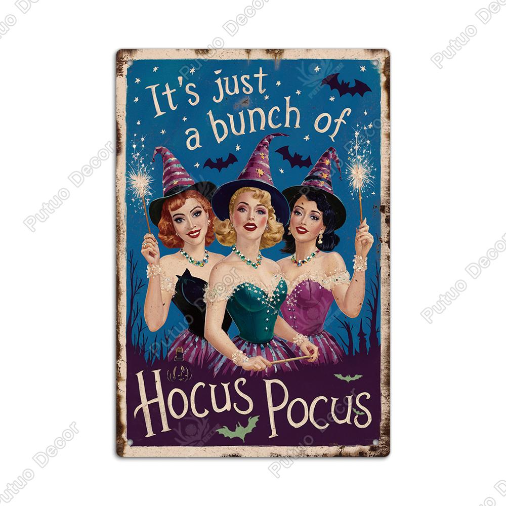 Decor 1pc Vintage Sign Funny Metal Sign, Suitable for Family, Theme Library Restaurant Decoration, Holidays, Halloween