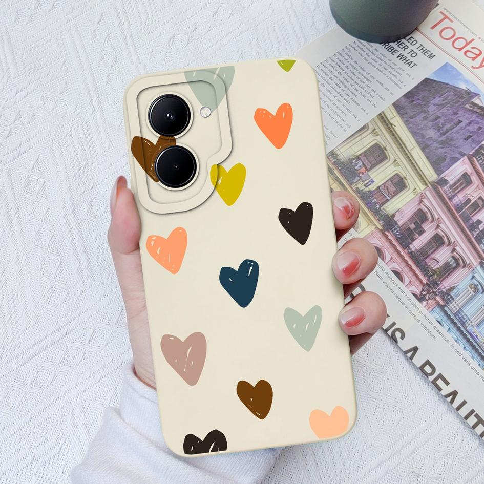 Чехол для телефона для OPPO Realme C33 C35 C55 C11 C20 C30 GT Neo, модный противоударный чехол с сердечком любви, жидкий силикон, мягкий ТПУ для Realme Fundas Coque, бампер