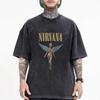 Модная команда Nirvana Уличная Короткий рукав Мужская и Женская Высокая Nir Свободная Хлопок Нат Рубашка Рок