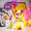 1 комплект Paint Your Own Cat Lamp Kit с 12 цветными пигментами и кисточкой