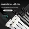 Black & White Self-Locking Nylon Cable Ties with National Standard Certification