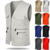 Men's Multi Pocket Travelers Fishing Photography Director Casual Vest Outdoor