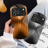 Коричневый нежный градиент Для iPhone 17 16 15 14 Pro 13 Plus 12 mini 11 Pro Max XR X S 7 8 Эллиптический закаленный стеклянный чехол для телефона