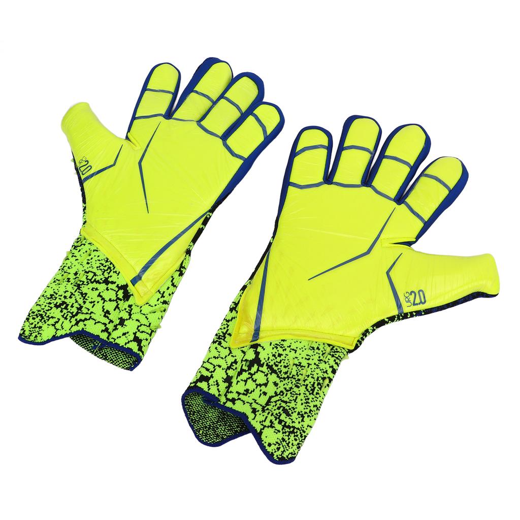 Soccer Goalkeeper Gloves Thickened Latex Anti Slip Breathable Cushioning Soccer Goalie Gloves for Training Competition