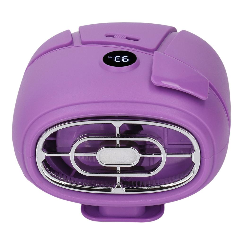 Waist Hanging Fan LED Display Portable Cooling Fan for Outdoor Work 100 s Adjustment Diffusion Function