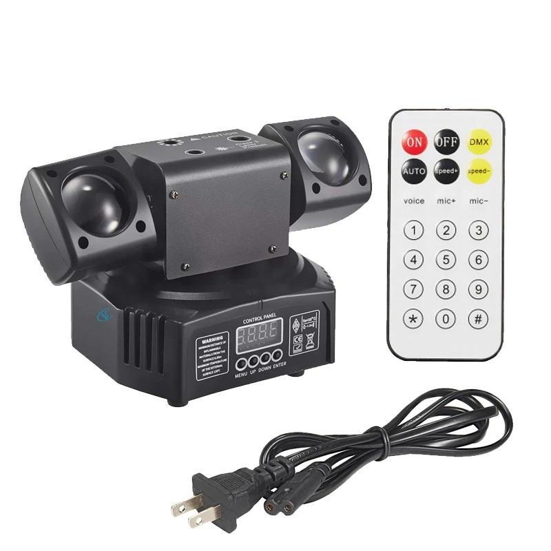 4 Arm Stage Beam Laser Light LED Beam Moving Head Stage Light DMX512 Sound Control KTV Laser Disco Bar Party Light