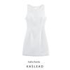 Kaslead New Arrival Women's Clothing Fashion Style Fashion Silm Back Bows Elegant Slim White Dress