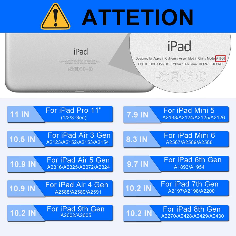 Роскошный флип-кожаный чехол для iPad 9, 10, поколения 2022, смарт-чехол Funda для iPad Pro 11 Air 5, 3, 4 Gen, 6, 7, 8, 9, Mini 6, прозрачный чехол