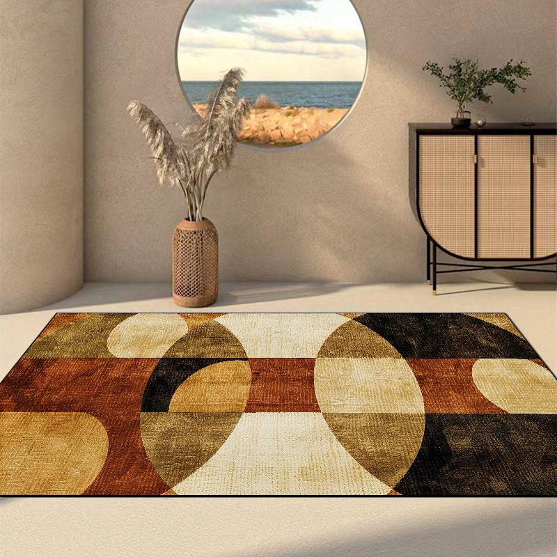 Retro Living Room Decoration Carpet High-end Luxury American Sofa Rug Large Area Non-Slip Washable Bedroom Bedside Floor Mat