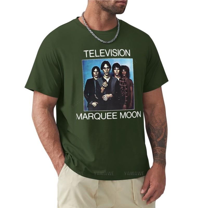 Футболка мужская летние топы Телевидение - Marquee Moon Базовая футболка мужская одежда оверсайз футболки футболки для мужчин