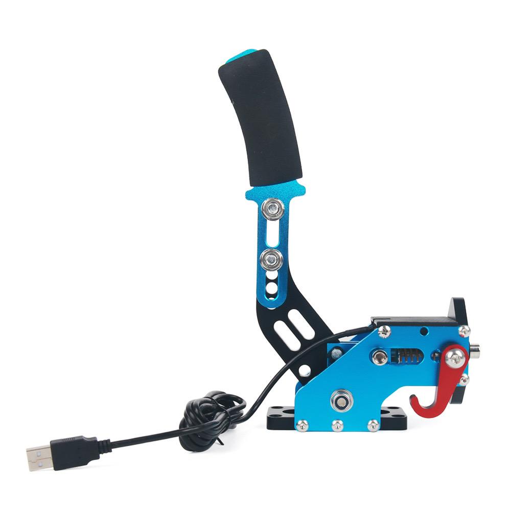 Алюминиевый USB-ручник для ПК SIM-гонок, подходит для Logitech G25/G27/G29, T500, FANATEC, с зажимом (Только для ПК)