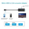 Micro USB Male To HDMI Female Adapter Cable for Cellphone Tablet TV