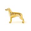 Коллекция фигурок собак Greyhound, позолоченных 22 карата британским искусством