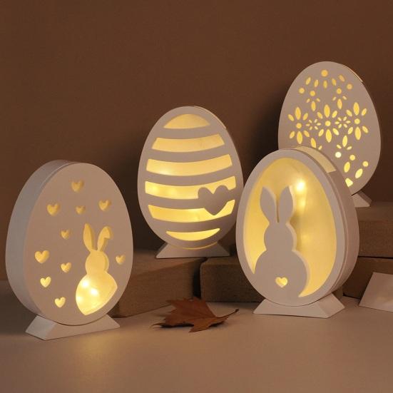 Набор из 6 пасхальных силиконовых форм для эпоксидной штукатурки, цемента, кролика, яйца, легко снимаемая гибкая смоляная форма для поделок своими руками