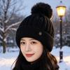 Adjustable Winter Hat Thickened Ear Protection Hat Fashion Knitted Hat  Women