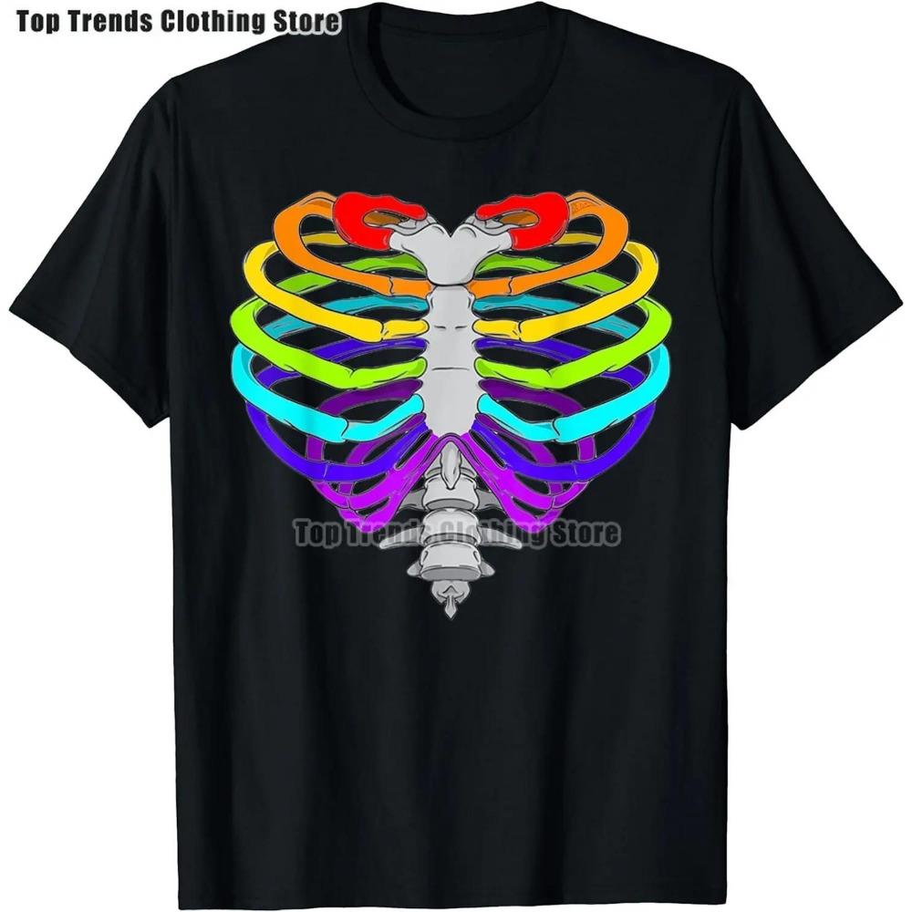 Скелет пьет кофе ЛГБТ-Q Пансексуальная гордость Пан флаг футболка