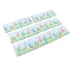 4Pcs Baby Bed Rail Heightened Anti Collision Guard Rail Toddlers Solid Color Printing Bed Side Soft