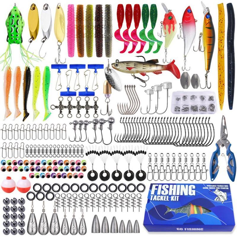 Fishing Lure Set 332pcs Minnow Pencil Soft Bait Hard Lures Tackle