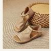 Soft-soled Casual and Comfortable Sandals Women's 2025 Summer New Chinese Retro Fish Mouth Flat-bottomed Versatile Roman Sandals