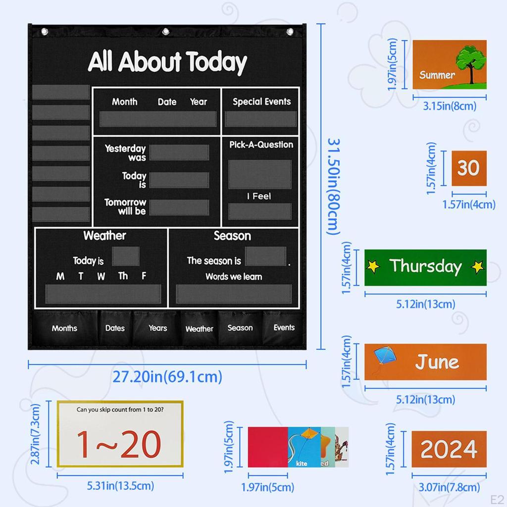 Ежедневная таблица мероприятий для использования в классе, ежемесячный прогноз погоды и карманный календарь