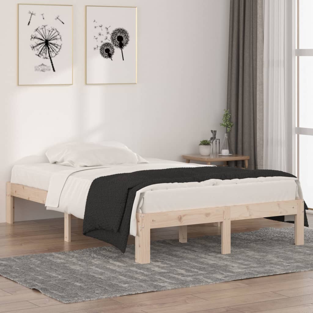 Solid Wood Bed 120 x 190 cm