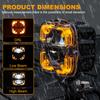Amber DRL LED Spot Light Pods Lamp Square Work Fog Light for Truck Pickup SUV ATV UTV Boat Offroad LED Driving Lights