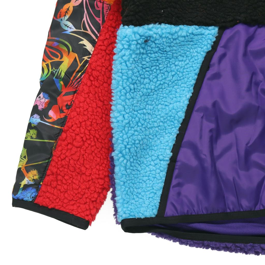 Nike Sportswear Patchwork Half-Zip Sherpa Hoodie Men Sweatshirt Multicolor CU3672-546