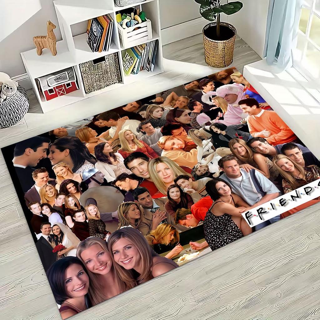 Классический коврик с логотипом Friends Central Perk для спальни, гостиной, дивана, домашний придверный коврик, декор, большой детский игровой нескользящий коврик для пола