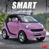 1:32 Mercedes Benz Smart Alloy Metal Diecast Car Model Mini GT Sound & Light Premium Desktop Ornaments Gifts For Boyfriend Boy