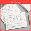 Perfectly Designed Simple Tearable Monthly Plan Book For Organized Work And Study Notes