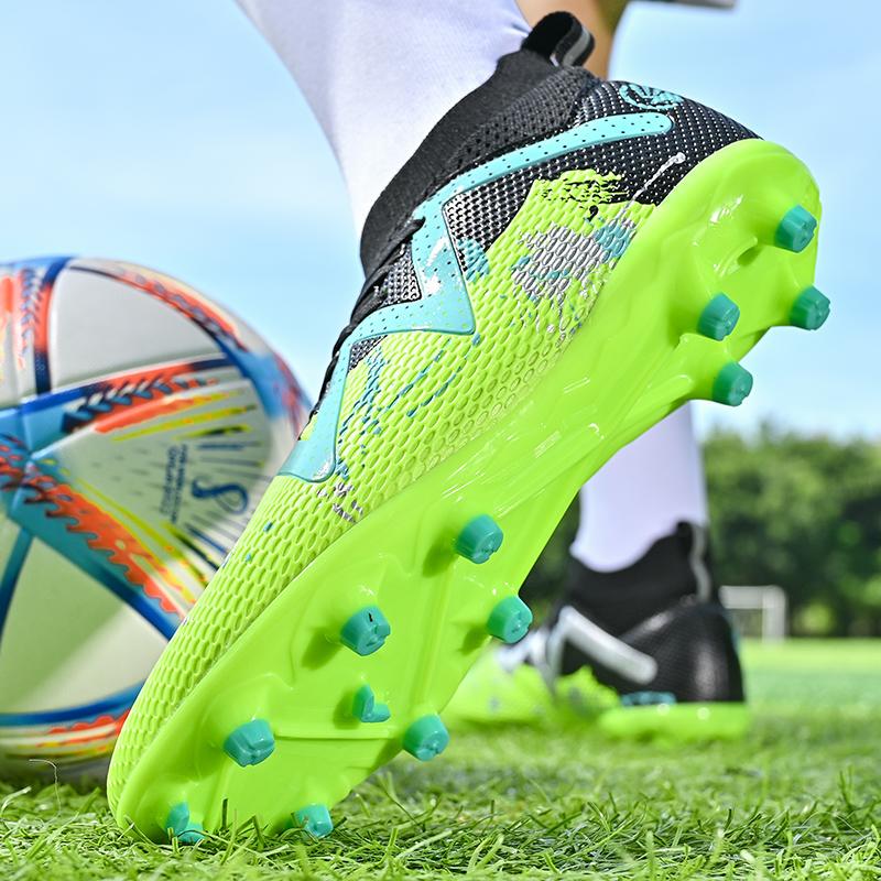 Футбольные бутсы унисекс, высокие эластичные гвозди для мужчин и женщин, эластичные носки для подростков, тренировочная обувь, футбольные бутсы с искусственной травой