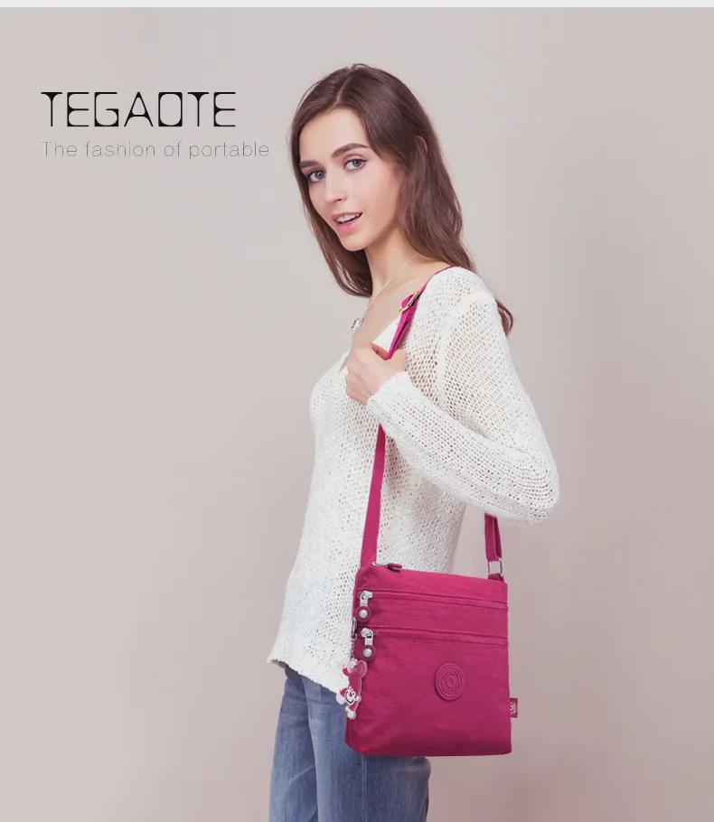 Versatile Lightweight Water-Repellent Nylon High-Top Shoulder Messenger Bag