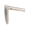 Gucci Round Frame Acetate Sunglasses White White Grey