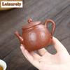 170 мл креативный чайник из фиолетовой глины Исин, ручная работа, красивый чайник из сырой руды, чайник для грязевого спуска, чайный набор «Цзыша», посуда, украшение, подарок