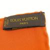 Used LOUIS VUITTON Scarf Carre Monaco Silk Orange Accessories