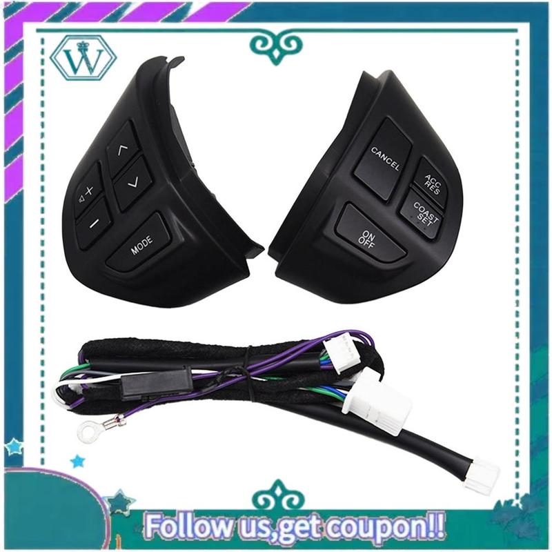 AA92-Car Steering Wheel Audio Control Switch For MITSUBISHI LANCER OUTLANDER ASX 2007 2008 2009 2010 2011 Parts Kits Black