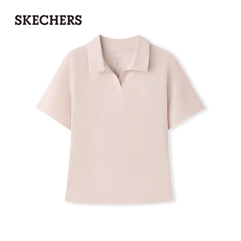Skechers Женская футболка-поло с коротким рукавом, отводящая влагу L226W099