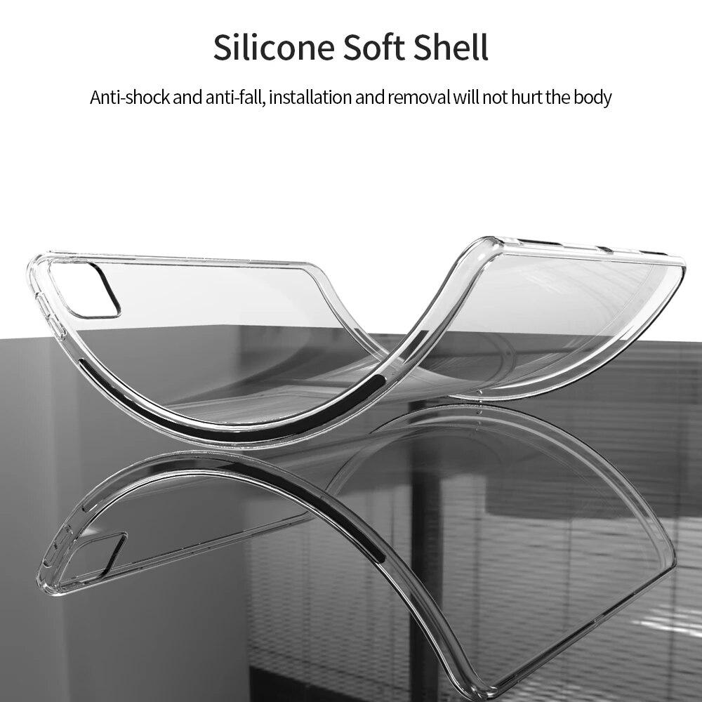 For iPad Pro 11 12 9 2021 Case Transparent Silicone Soft TPU Back Cover For iPad Pro 11 12.9 2020