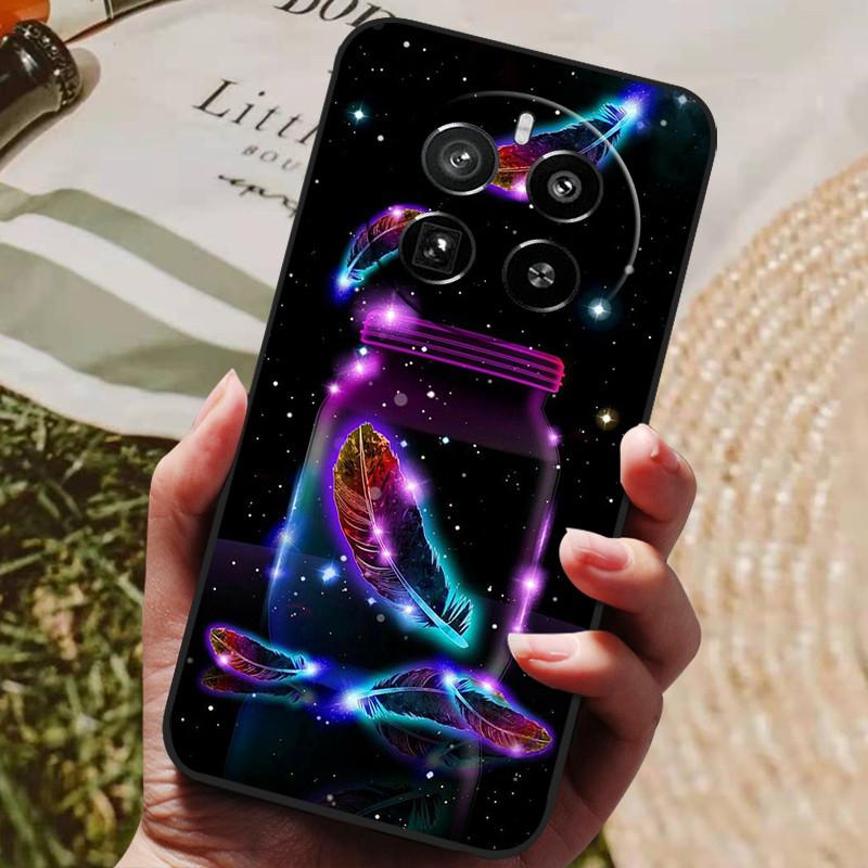 Для Realme 12 Pro Plus Чехол Роскошный Телефон Силиконовая Задняя Крышка Для Realme 12 Plus Чехлы Realme12 pro+ plus Защитная Оболочка Capas