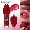 Julystar Малиновый блеск для губ 8 мл Увлажняющий глянцевый блеск для губ Нелипкий Увлажняющий Стойкий Блестящий Ягодный аромат Макияж для губ для женщин
