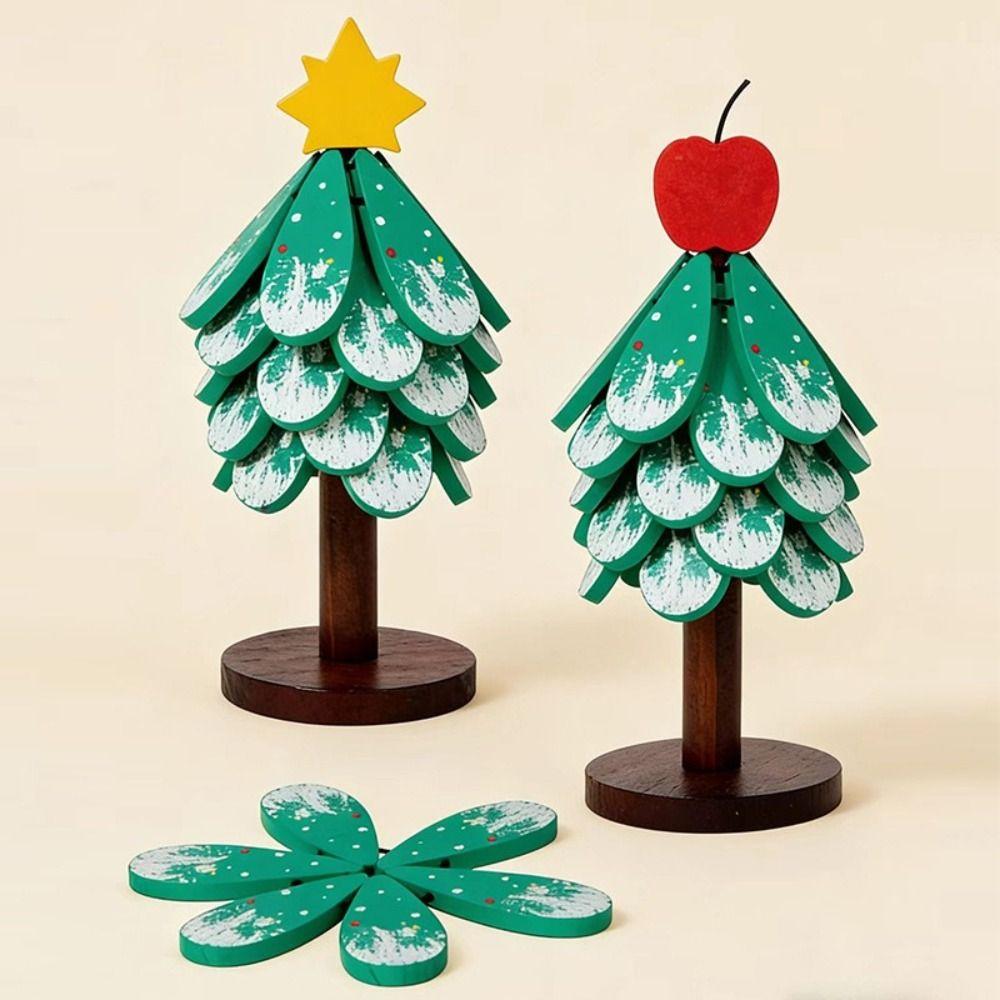 Anti-Scalding Christmas Tree Coaster Non-Slip Design Heat-Resistant Mat Pot Holder Coffee Table