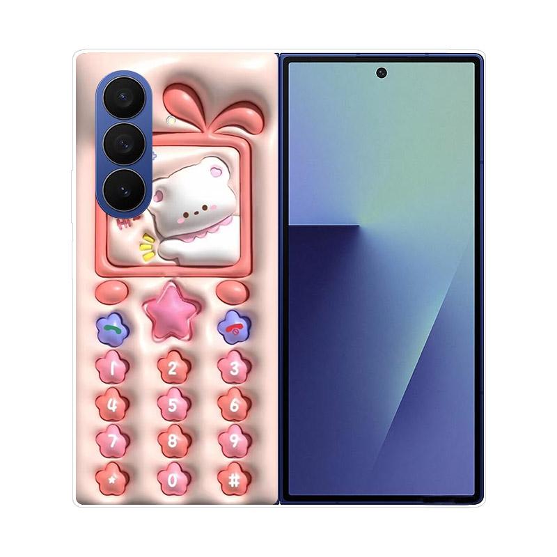 Для Samsung Galaxy Z Fold 7 6 5 4 3 2 Чехол Прозрачная Защитная Задняя Крышка Жесткий ПК Корпус Для Samsung Z Fold7 Fold6 Fold5 Чехол