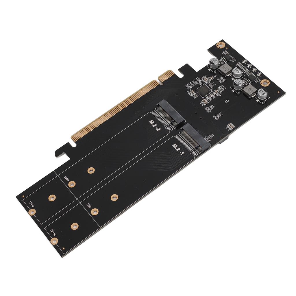Quad M.2 NVMe To PCIe 4.0 X16 Adapter 4 Port High Speed 4x32Gbps M Key SSD Soft RAID Card PCIE 4.0