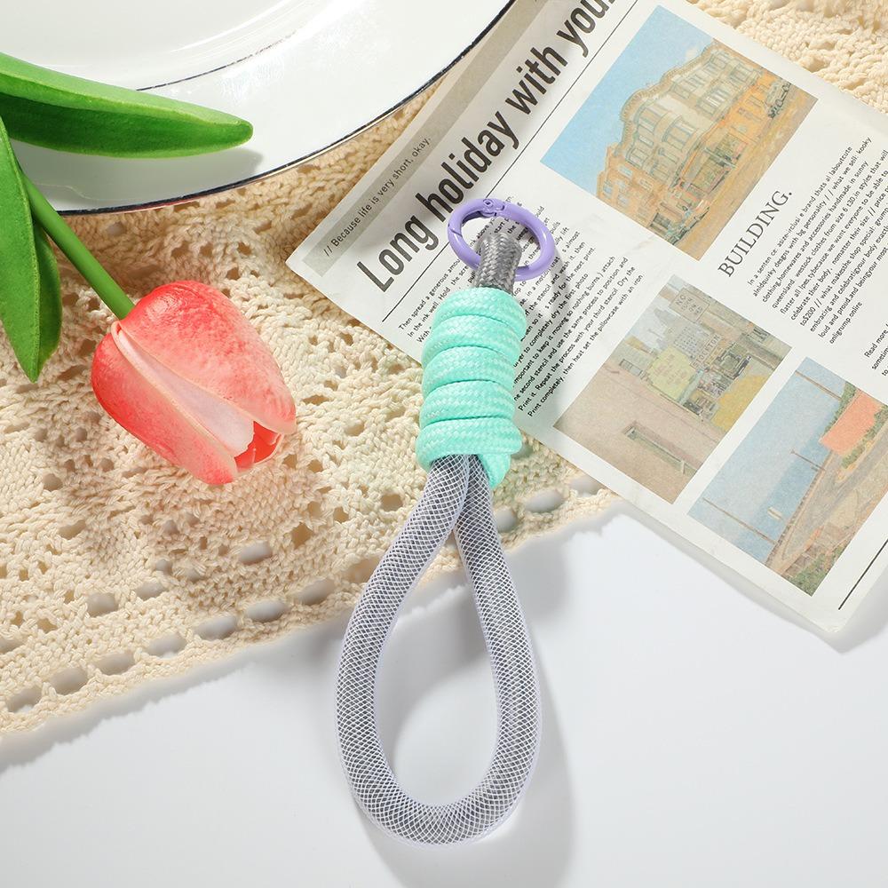 Плетеный шнурок-сетка для подвешивания, анти-потеряющийся плетеный шнурок, брелок для ключей, аксессуары для самостоятельного изготовления