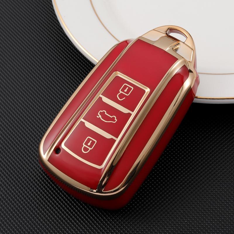 Premium Soft TPU Car Key Case Cover Shell for DongFeng AEOLUS FORTHING Fengon Key Rings Keychain Bag Factory Direct